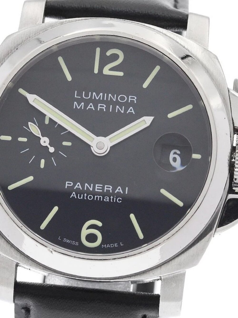 PANERAI Luminor Marina PAM00048 Small Second Date Automatic Men's Watch_947323